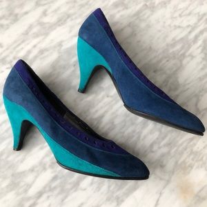 Charles Jourdan suede heels